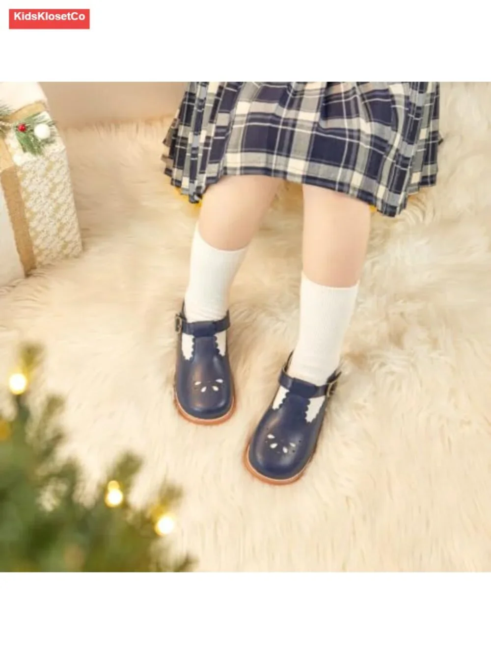 Toddler Girl Mary Jane Ballet Flats - Hook & Loop Dress Shoes